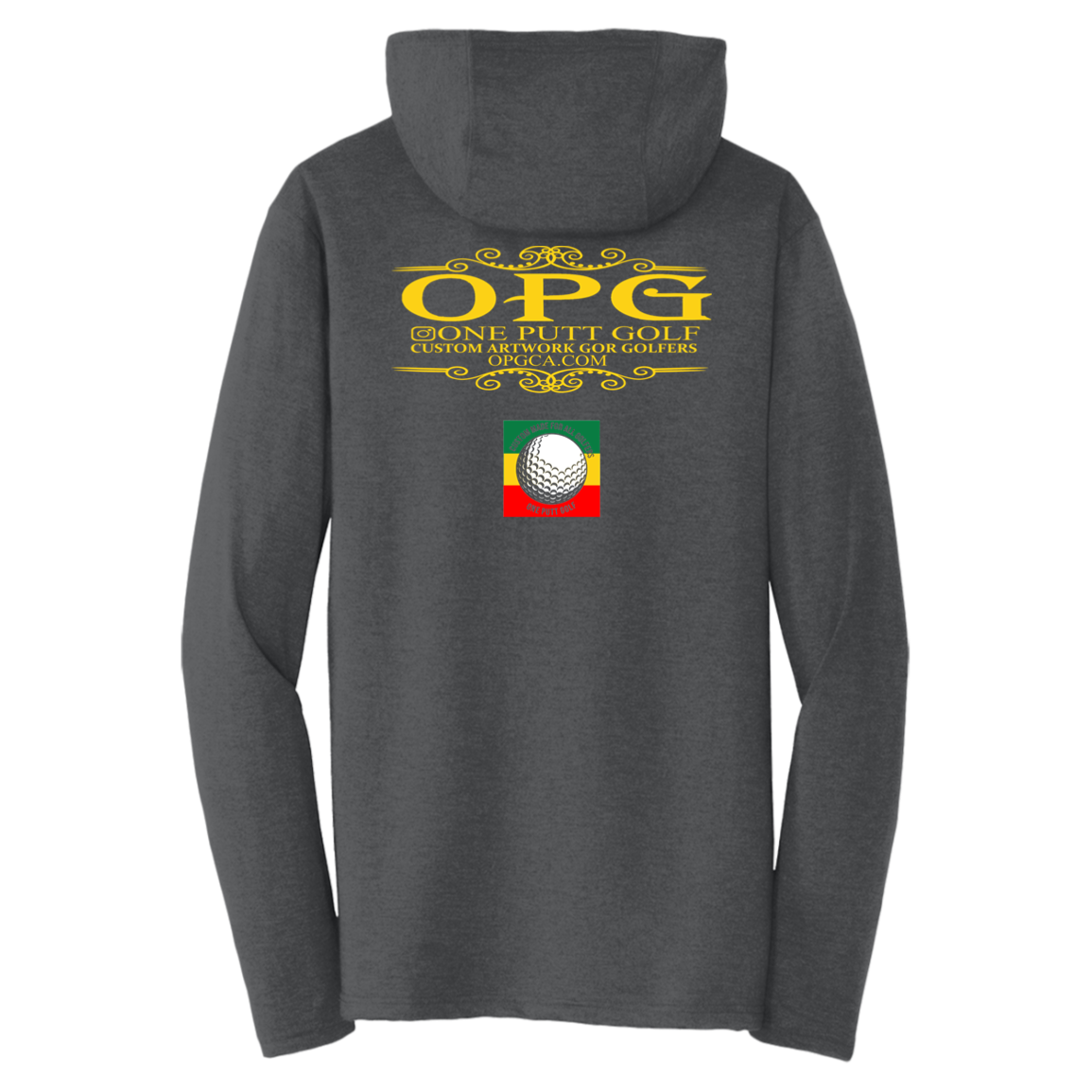 OPG Custom Design #22. One Putt / One Love Parody with Fan Art. Female Edition. Triblend T-Shirt Hoodie
