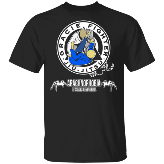 Artichoke Fight Gear Custom Design #1. Arachnophobia. Spider Guard. It's A Jiu Jitsu Thing. Men's 100% Cotton T-Shirt