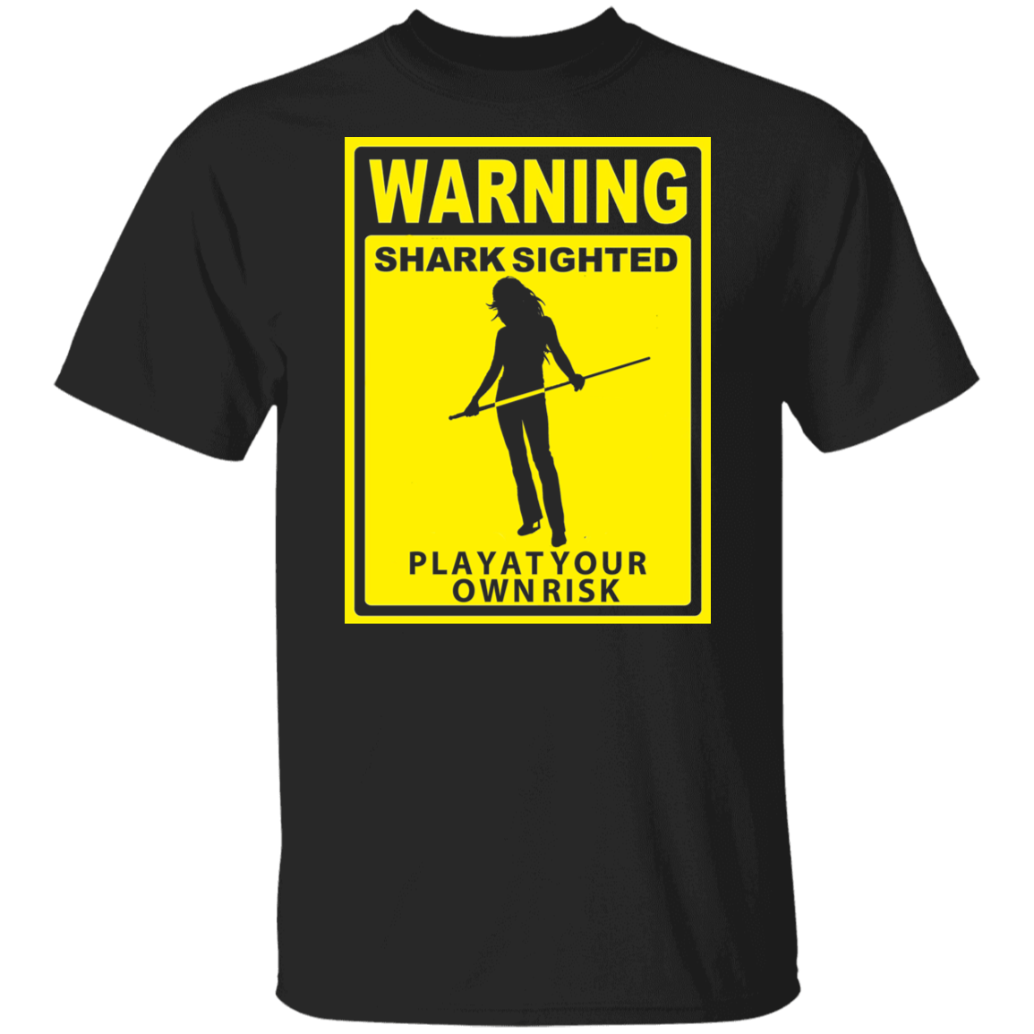 The GHOATS Custom Design. #34 Beware of Sharks. Play at Your Own Risk. (Ladies only version). Youth Basic 100% Cotton T-Shirt