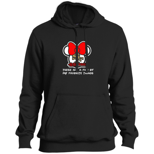ArtichokeUSA Custom Design #51. These are a few of my favorite things. SF 49ers/Hello Kitty/Mickey Mouse Fan Art. Tall Pullover Hoodie