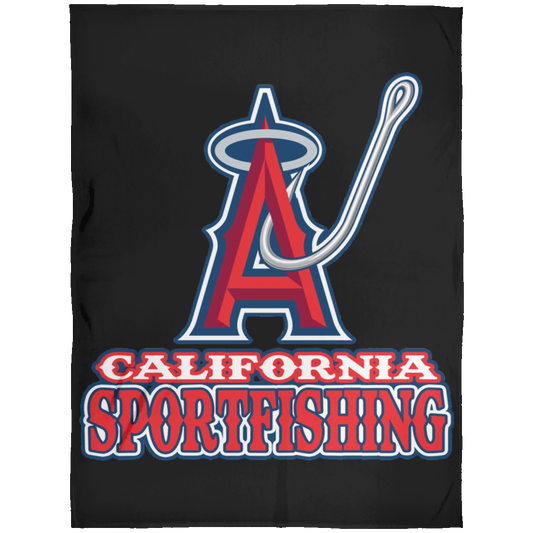 ArtichokeUSA Custom Design. Anglers. Southern California Sports Fishing. Los Angeles Angels Parody. Arctic Fleece Blanket 60x80