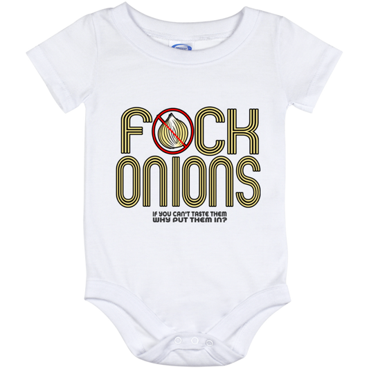 ArtichokeUSA Custom Design. Fuck Onions. Baby Onesie 12 Month