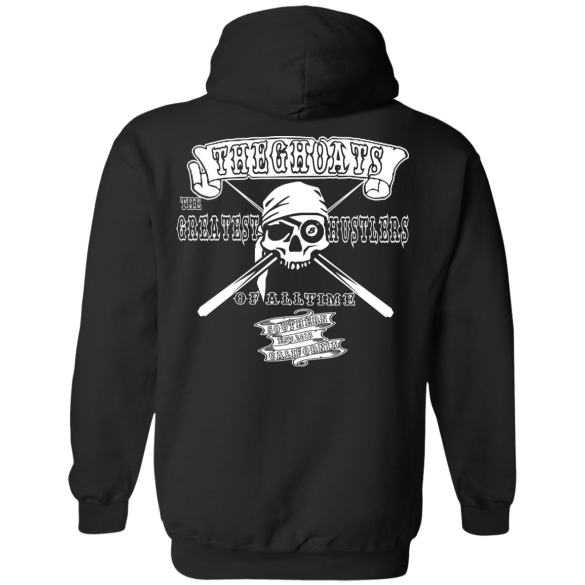 The GHOATS Custom Design. #4 Motorcycle Club Style. Ver 2/2. Basic Pullover Hoodie