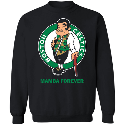 ArtichokeUSA Custom Design. RIP Kobe. Mamba Forever. Celtics / Lakers Fan Art Tribute. Crewneck Pullover Sweatshirt