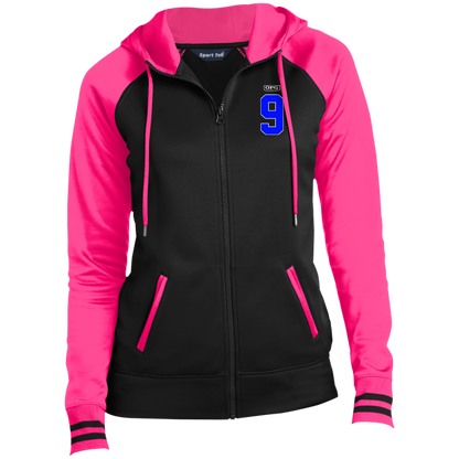 OPG Custom Design #17. Back 9. Ladies' Sport-Wick® Full-Zip Hooded Jacket