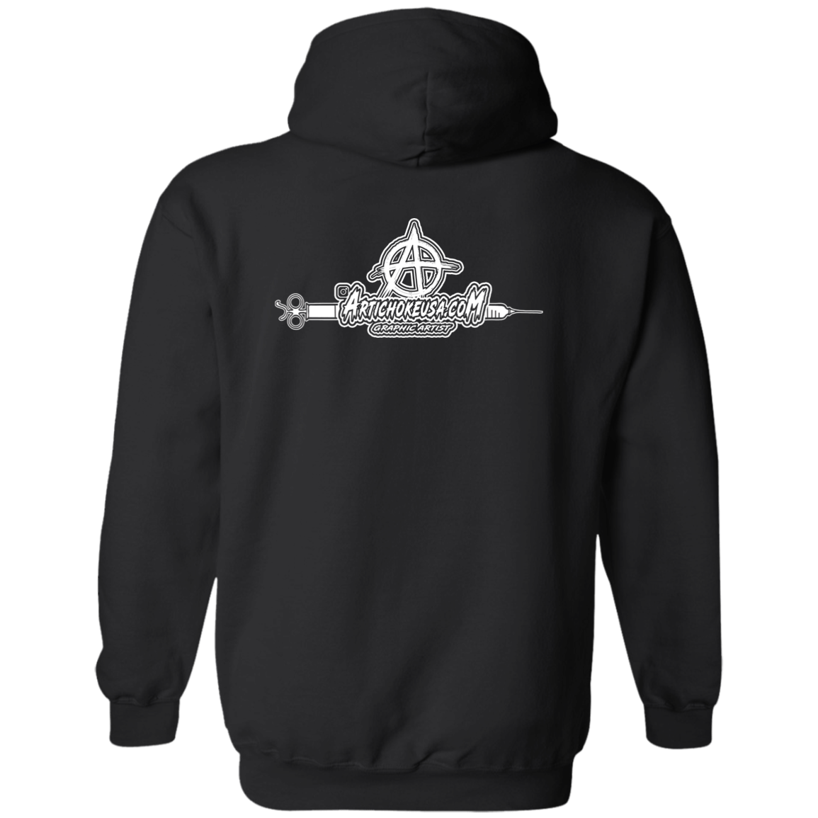 ArtichokeUSA Custom Design. Vaccinated AF (and fine). Basic Pullover Hoodie