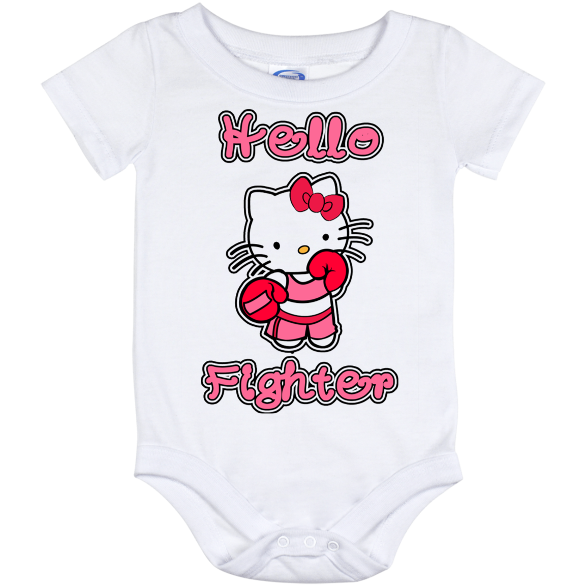 Artichoke Fight Gear Custom Design #11. Hello Fighter. Baby Onesie 12 Month