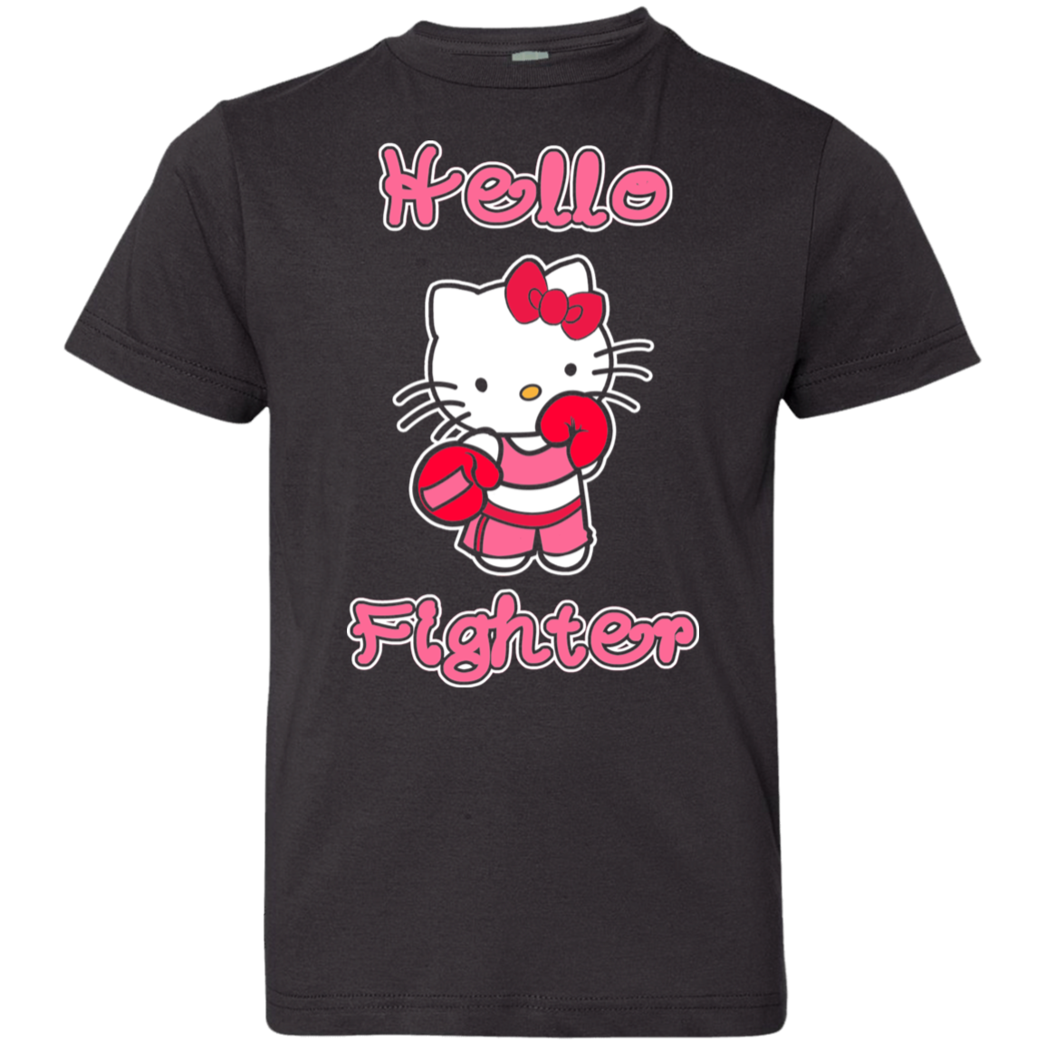 Artichoke Fight Gear Custom Design #11. Hello Fighter. Youth Jersey 100% Combed Ringspun Cotton T-Shirt