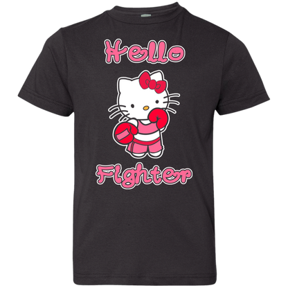 Artichoke Fight Gear Custom Design #11. Hello Fighter. Youth Jersey 100% Combed Ringspun Cotton T-Shirt
