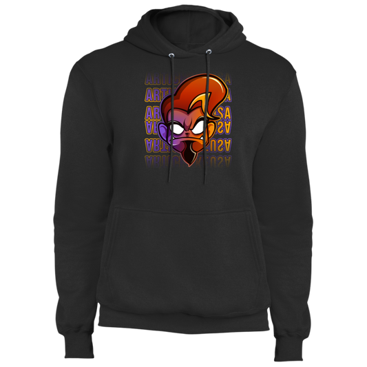 ArtichokeUSA Character and Font design. Let's Create Your Own Team Design Today. Arthur. Fleece Pullover Hoodie