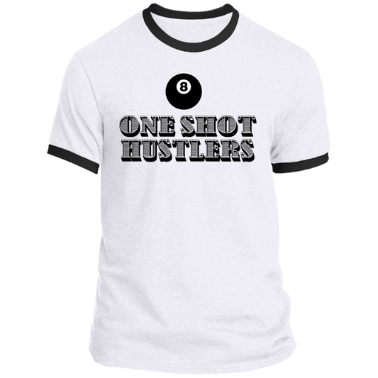 The GHOATS Custom Design. #22 One Shot Hustlers. Ringer Tee