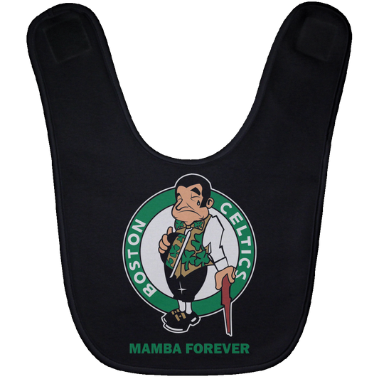 ArtichokeUSA Custom Design. RIP Kobe. Mamba Forever. Celtics / Lakers Fan Art Tribute. Baby Bib