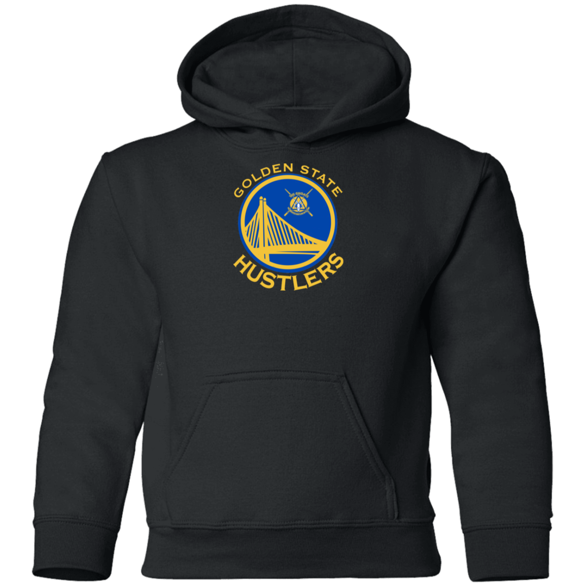 The GHOATS Custom Design. #12 GOLDEN STATE HUSTLERS.	Youth Pullover Hoodie