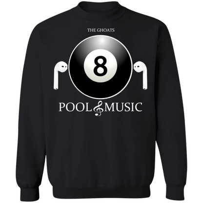 The GHOATS Custom Design. #19 Pool & Music. Crewneck Pullover Sweatshirt