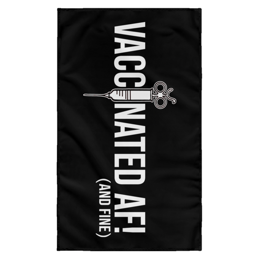 ArtichokeUSA Custom Design. Vaccinated AF (and fine). Wall Flag