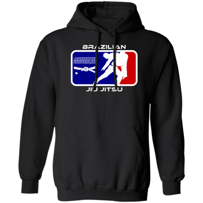 Artichoke Fight Gear Custom Design #4. MLB style BJJ. 50/50 Blend Pullover Hoodie