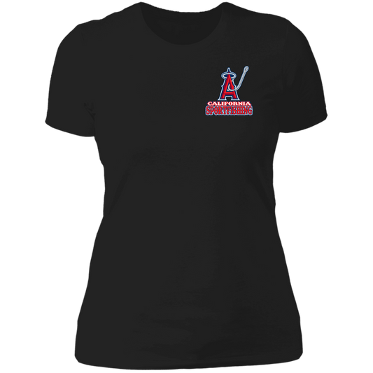 ArtichokeUSA Custom Design. Anglers. Southern California Sports Fishing. Los Angeles Angels Parody. Ladies' Boyfriend T-Shirt