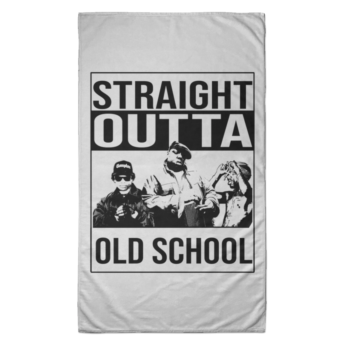 ArtichokeUSA Custom Design. Straight Outta Old School. The GOATs of Rap. Towel - 35x60