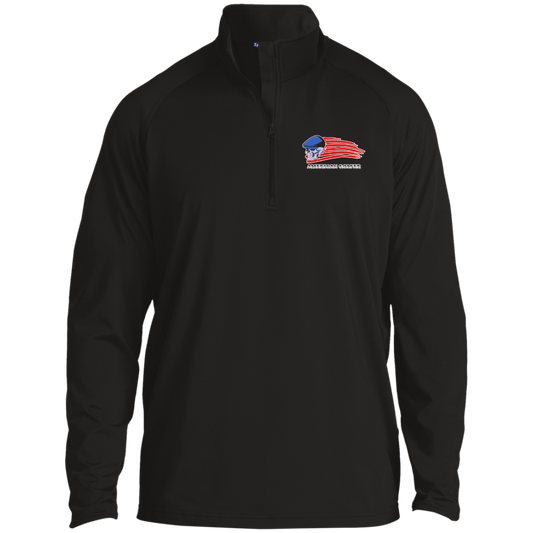 OPG Custom Design #12. Golf America. Male Edition.  1/2 Zip Raglan Performance Pullover