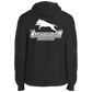 ArtichokeUSA Custom Design. Ruffing the Passer. Pitbull Edition. Male Version. Fleece Pullover Hoodie