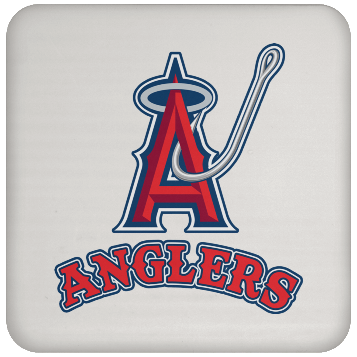 ArtichokeUSA Custom Design. Anglers. Southern California Sports Fishing. Los Angeles Angels Parody. Coaster