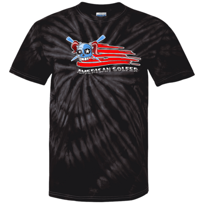 OPG Custom Design #12. American Golfer. Female Edition. Youth Tie Dye T-Shirt
