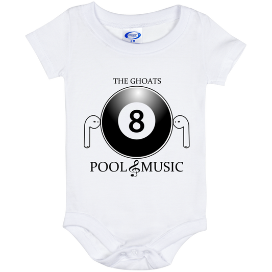 The GHOATS Custom Design. #19 Pool & Music. Baby Onesie 6 Month