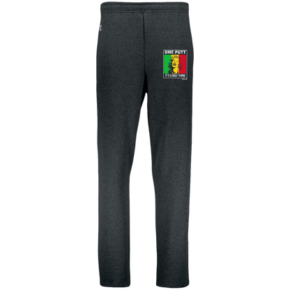 OPG Custom Design #22. One Putt / One Love Parody with Fan Art. Female Edition. Youth Dri-Power Open Bottom Pocket Sweatpants