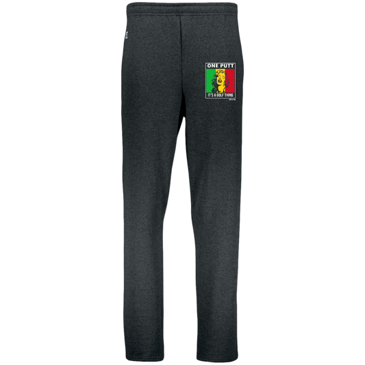 OPG Custom Design #22. One Putt / One Love Parody with Fan Art. Female Edition. Youth Dri-Power Open Bottom Pocket Sweatpants