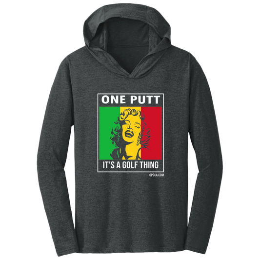 OPG Custom Design #22. One Putt / One Love Parody with Fan Art. Female Edition. Triblend T-Shirt Hoodie