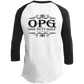 OPG Custom Design #5. Golf Tee-Shirt. Golf Humor. Youth 3/4 Raglan Sleeve Shirt