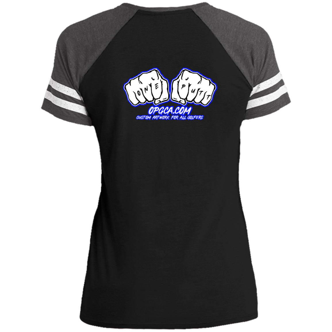 OPG Custom Design #3. Blue Tees Blues Brothers Fan Art. Ladies' Game V-Neck T-Shirt