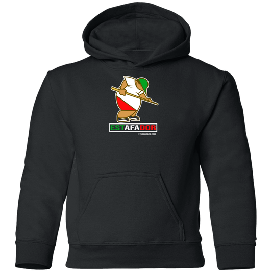 The GHOATS Custom Design. #30 Estafador. (Spanish translation for Male Hustler). Youth Pullover Hoodie