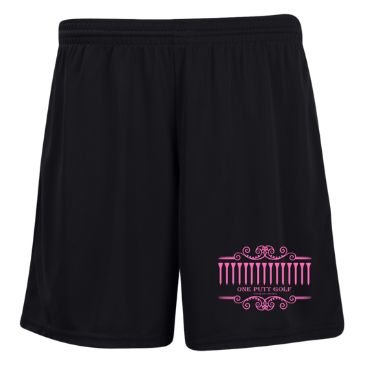 OPG Custom Design #5. Golf Tee-Shirt. Golf Humor. Ladies' Moisture-Wicking 7 inch Inseam Training Shorts