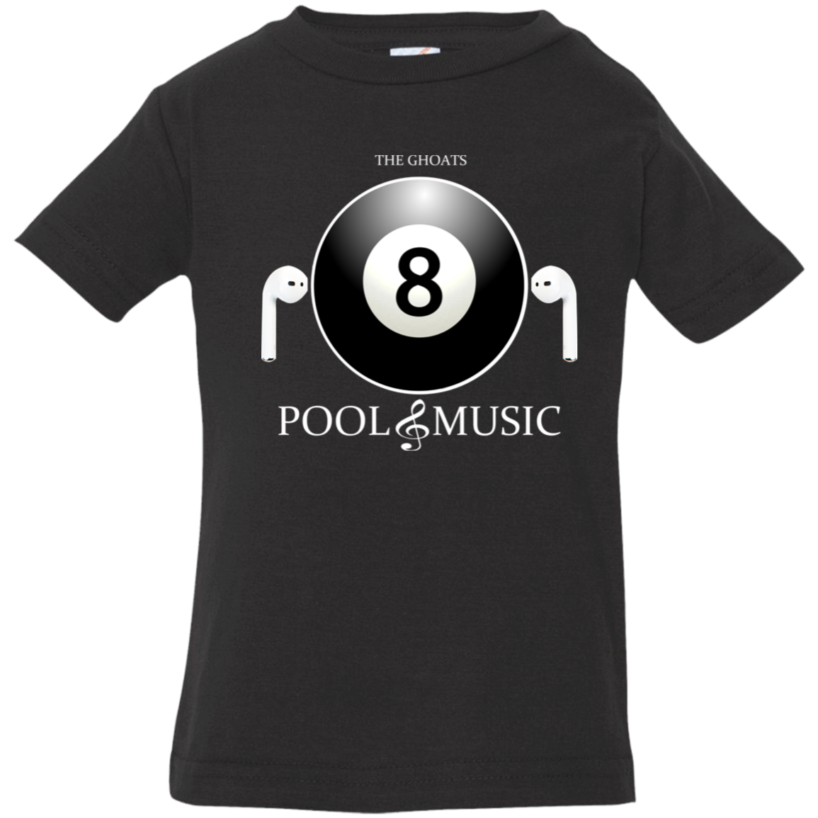 The GHOATS Custom Design. #19 Pool & Music. Infant Jersey T-Shirt