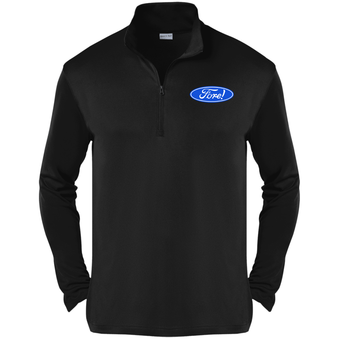 OPG Custom Design #11. Fore! Ford Parody. 1/4-Zip Pullover 100% Polyester 1/4-Zip Pullover