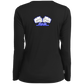 OPG Custom Design #3. Blue Tees Blues Brothers Fan Art. Ladies’ Long Sleeve Performance V-Neck Tee