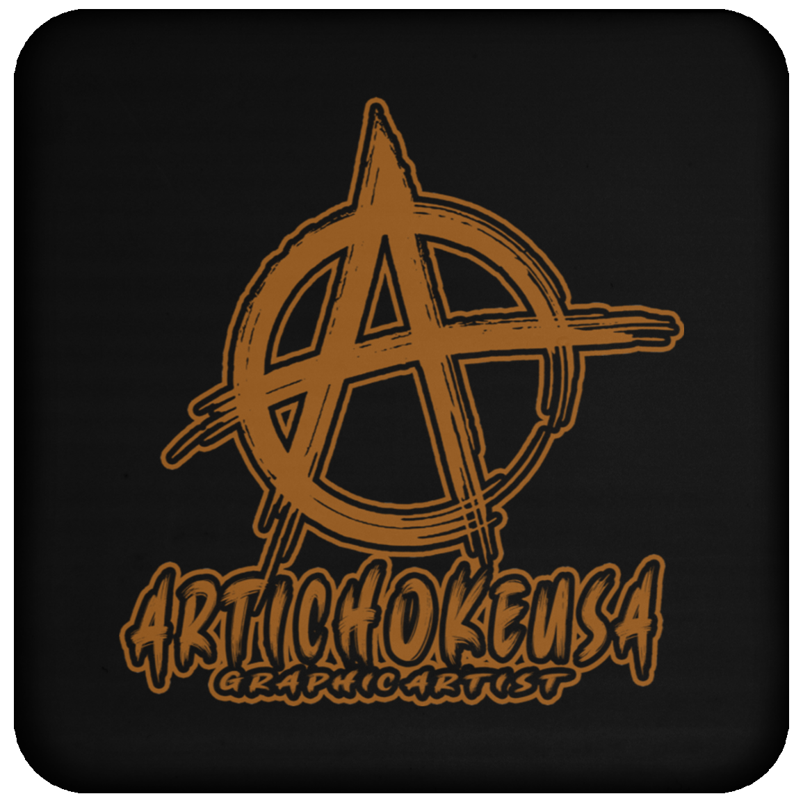 ArtichokeUSA custom design with text #14. Coaster