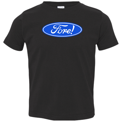 OPG Custom Design #11. Fore! Ford Parody. Toddler Jersey T-Shirt