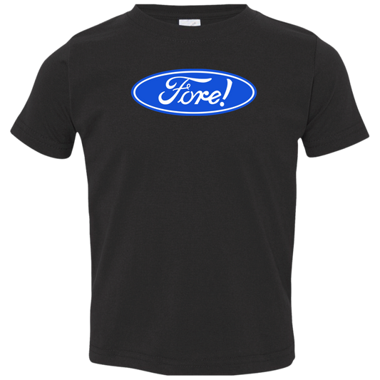 OPG Custom Design #11. Fore! Ford Parody. Toddler Jersey T-Shirt