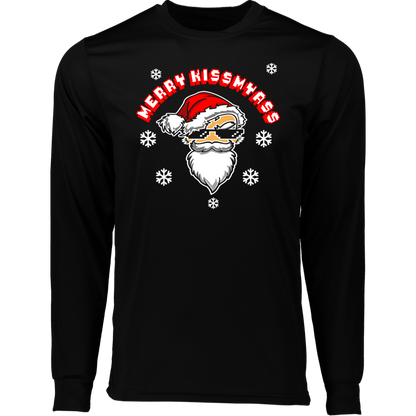 ArtichokeUSA Custom Design. Merry Kiss My Ass. Long Sleeve Moisture-Wicking Tee