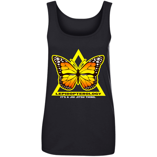 Artichoke Fight Gear Custom Design #7. Lepidopterology: The study of butterflies and moths. Butterfly Guard. It's a Jiu Jitsu Thing. Brazilian Edition. Ladies' 100% Ringspun Cotton Tank Top
