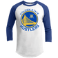 The GHOATS Custom Design. #12 GOLDEN STATE HUSTLERS.	Youth 3/4 Raglan Sleeve Shirt