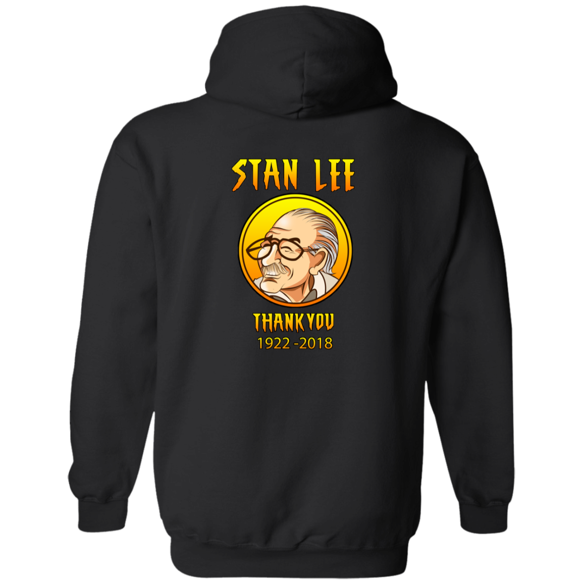 ArtichokeUSA Character and Font design. Stan Lee Thank You Fan Art. Let's Create Your Own Design Today. Zip Up Hooded Sweatshirt