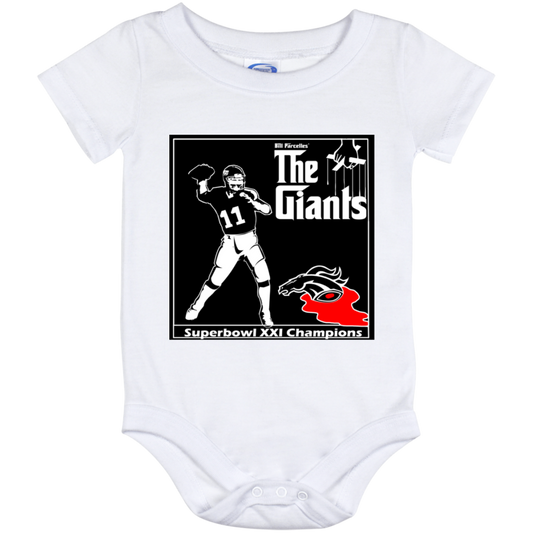 ArtichokeUSA Custom Design. Godfather Simms. NY Giants Superbowl XXI Champions. Fan Art. Baby Onesie 12 Month