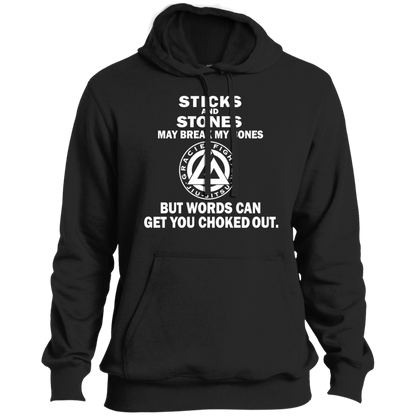Artichoke Fight Gear Custom Design #19. Sticks and Stones. Ultra Soft Pullover Hoodie