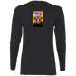 The GHOATS Custom Design. #38 Super 3. APA League. Ladies' Cotton LS T-Shirt