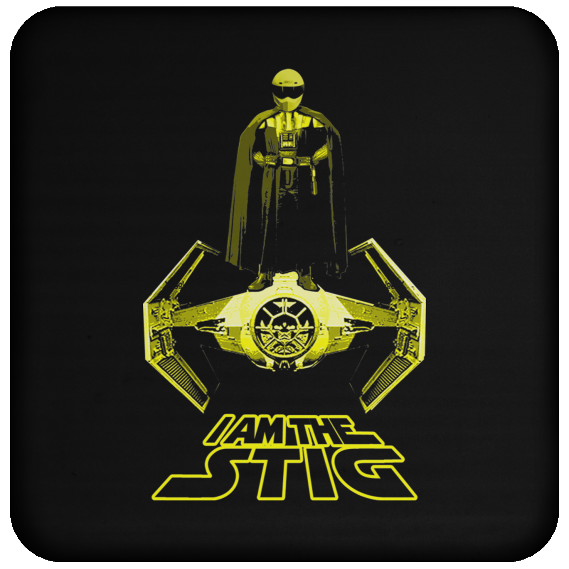 ArtichokeUSA Custom Design. I am the Stig. Vader/ The Stig Fan Art. Coaster