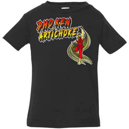 ArtichokeUSA Custom Design. Pho Ken Artichoke. Street Fighter Parody. Gaming. Infant Jersey T-Shirt