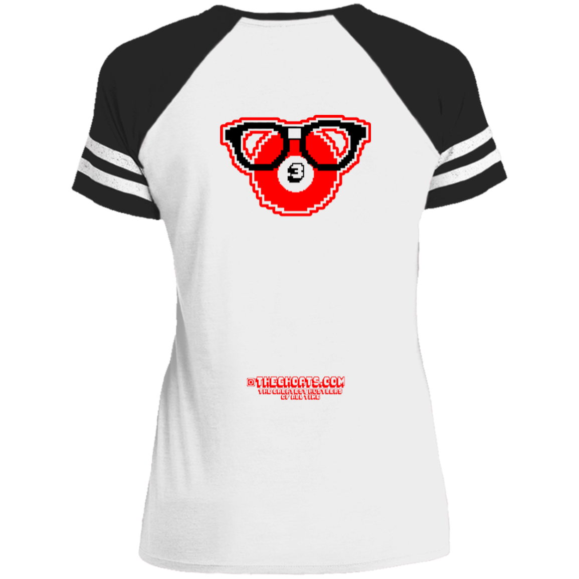 The GHOATS Custom Design. #24 POOL N3RD. Ladies' Game V-Neck T-Shirt